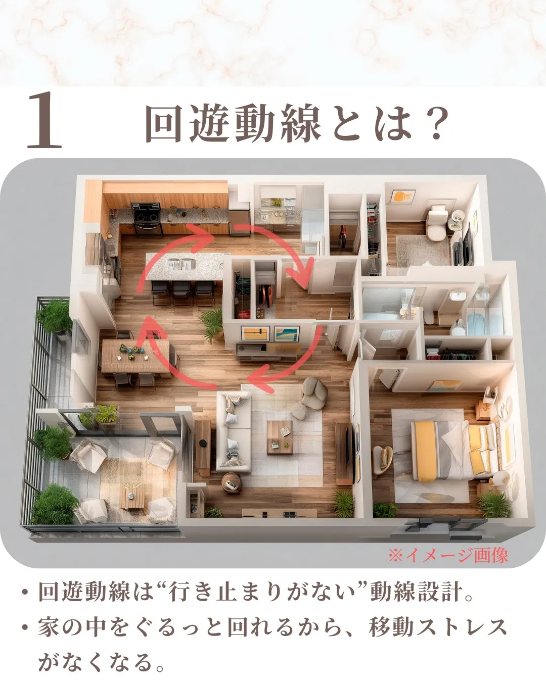 家の中をスッと歩けるだけで、暮らしは変わります🏠